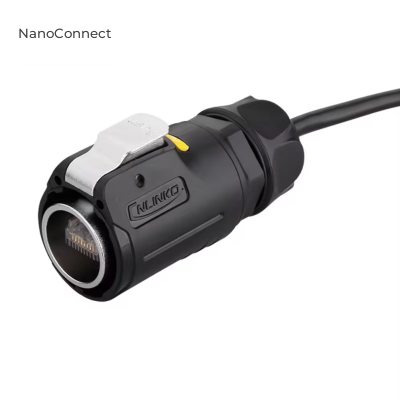 Waterproof Cnlinko RJ-45 connector IP67 LP-24-C/RJ45/015/PE-41-001, plug