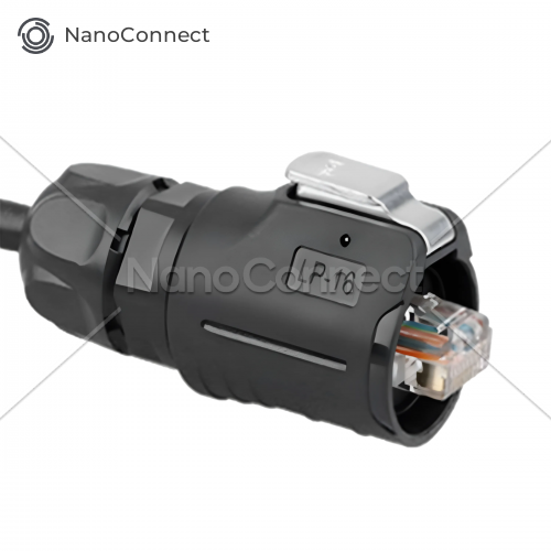 Waterproof Cnlinko RJ-45 connector IP67 LP-16-C/RJ45/015/PE-42-001, plug